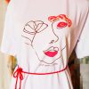 Best of year cotton fabric printed on one side, size Xl